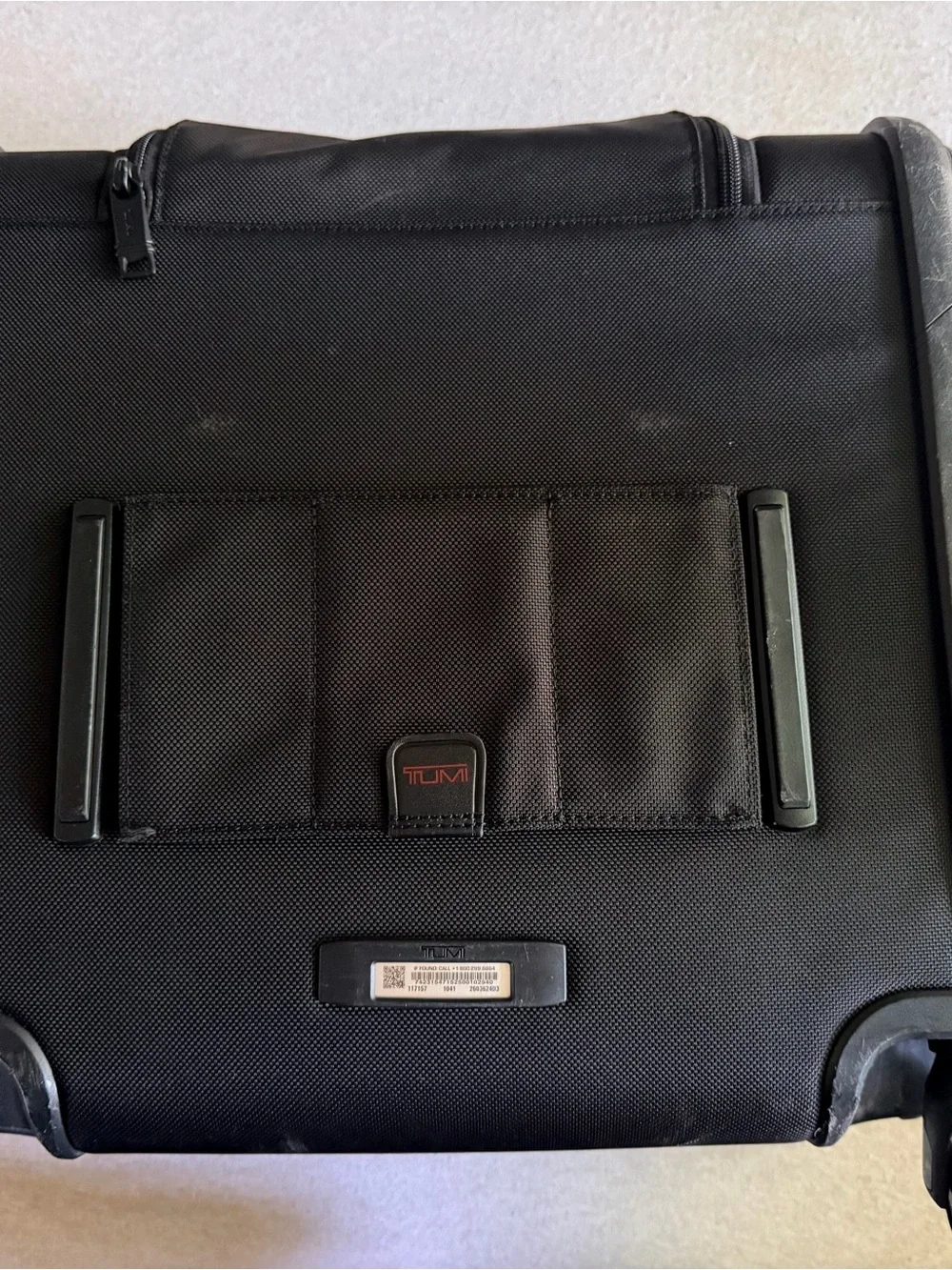 Tumi Black Rolling Garment Bag with Hangers